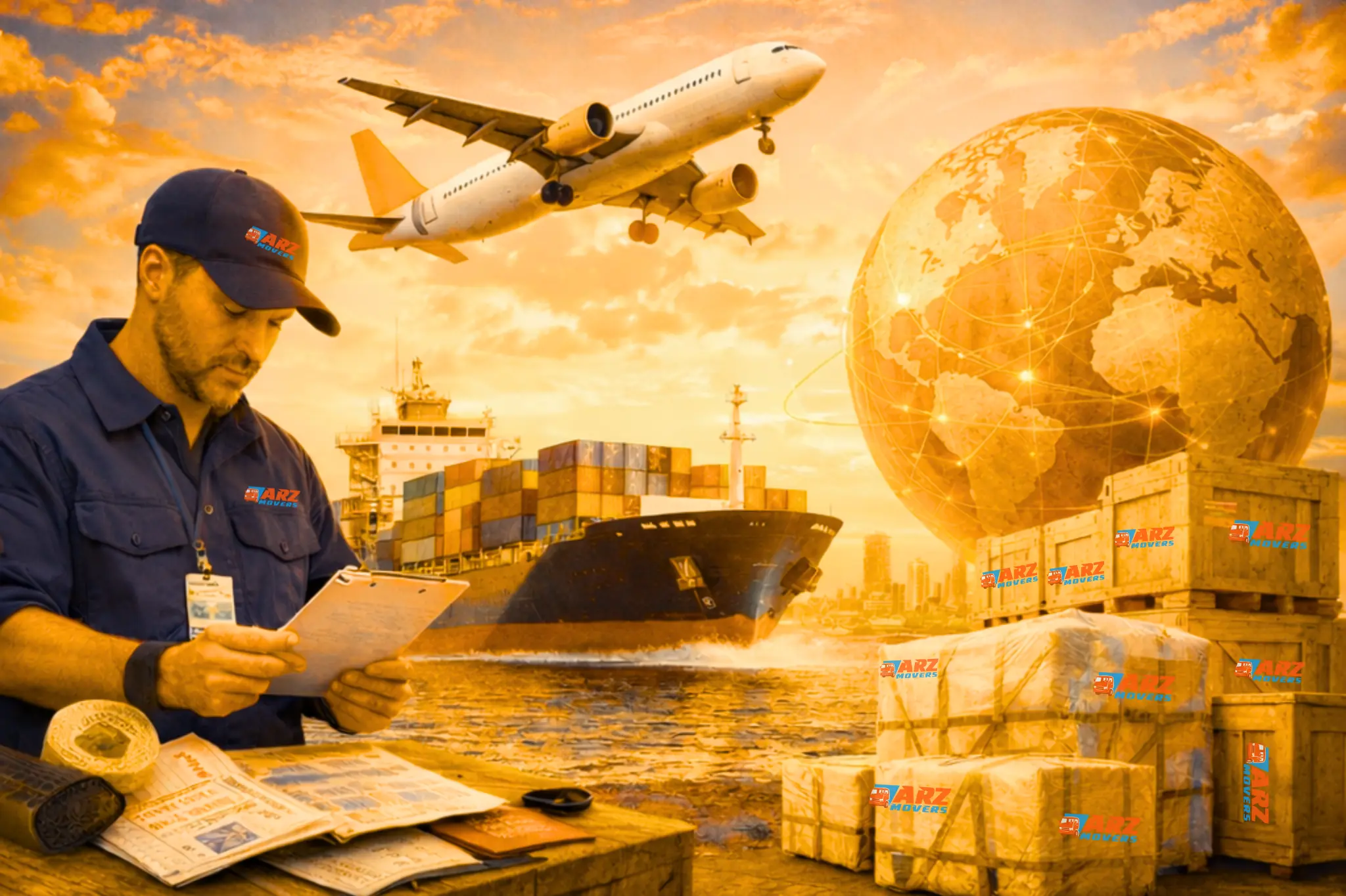 International Relocation ARZ Movers provides end-to-end sea and air freight solutions.