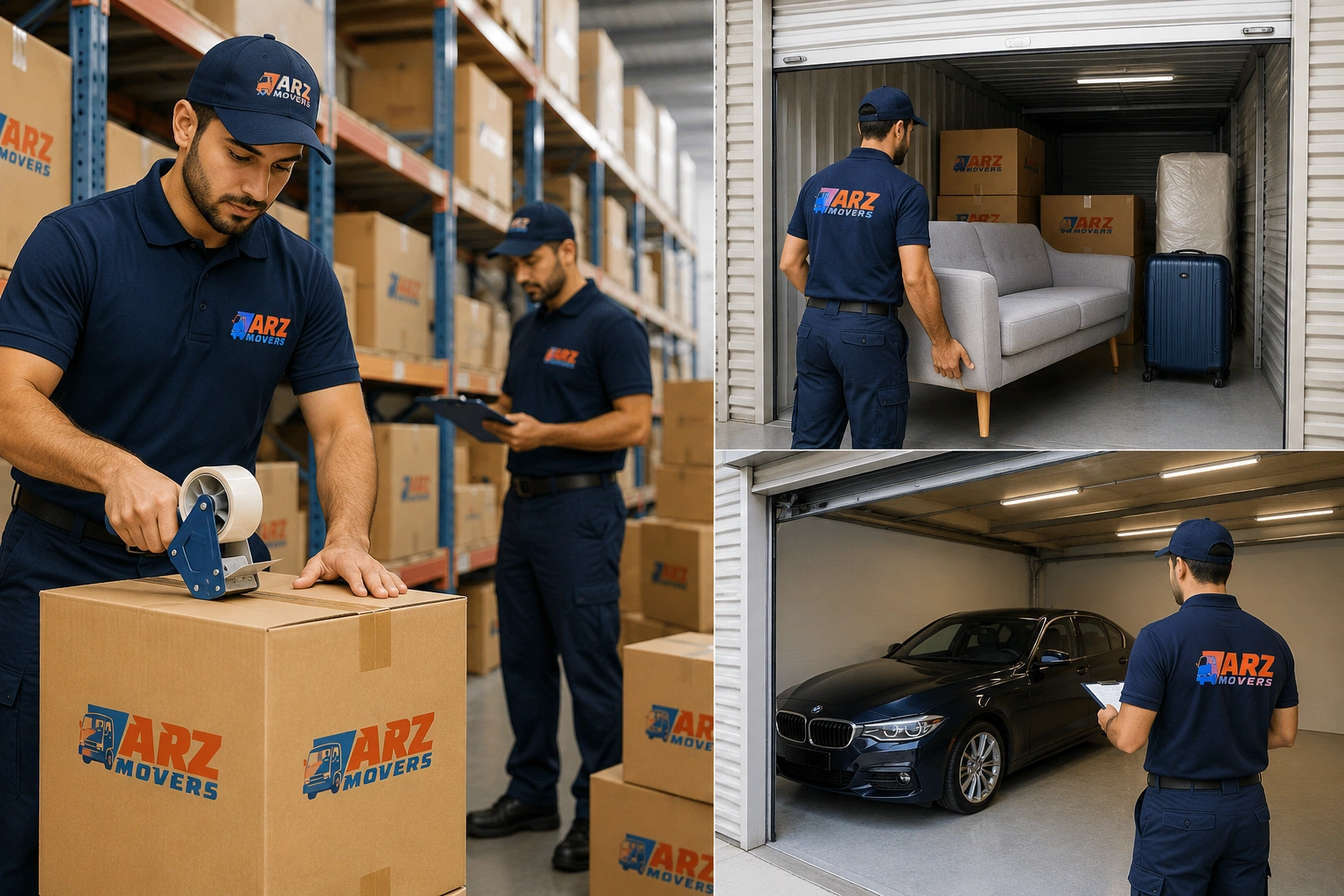 Secure Abu Dhabi storage with short-term options, long-term warehousing, and AC-controlled units for asset protection.