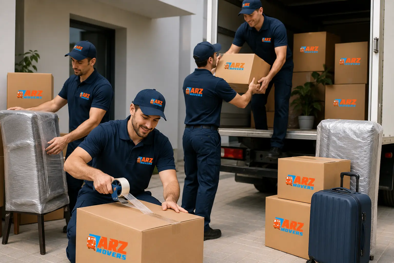 Long distance moving from Fujairah to Dubai Abu Dhabi with GPS tracking timed dispatch and same day unpacking service.