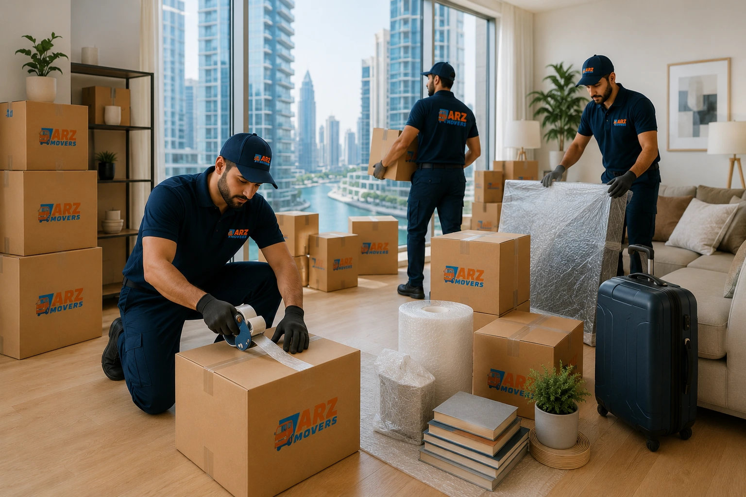 Professional movers in Umm Al Quwain offering safe home and office relocation with insured, SOP-based logistics services.