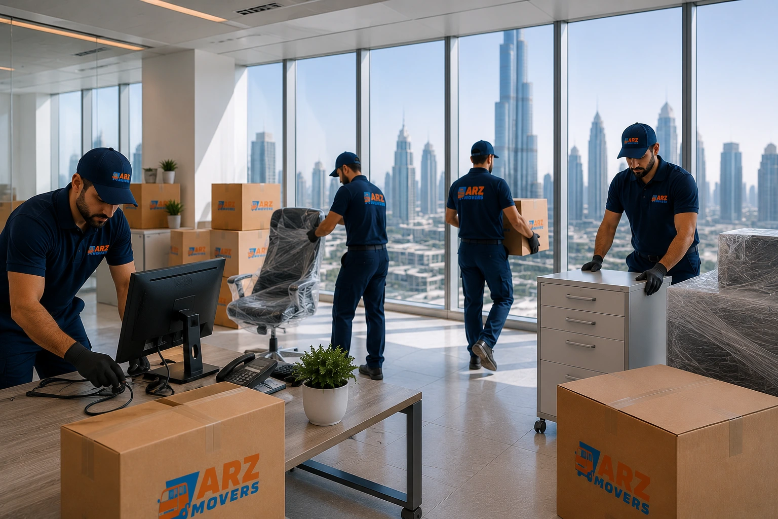 Professional movers in Umm Al Quwain offering safe home and office relocation with insured, SOP-based logistics services.