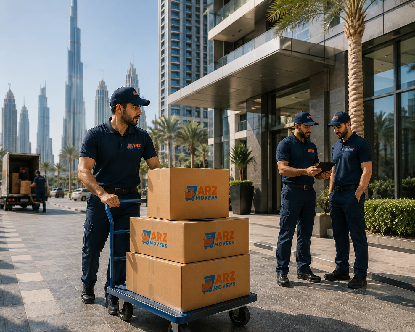 Six step relocation process including survey planning packing loading safe transport and setup for smooth moving experience.