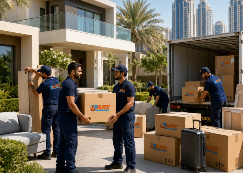 ARZ Movers provides villa and apartment shifting in DAMAC Hills Dubai with expert packing, logistics and safe relocation services.