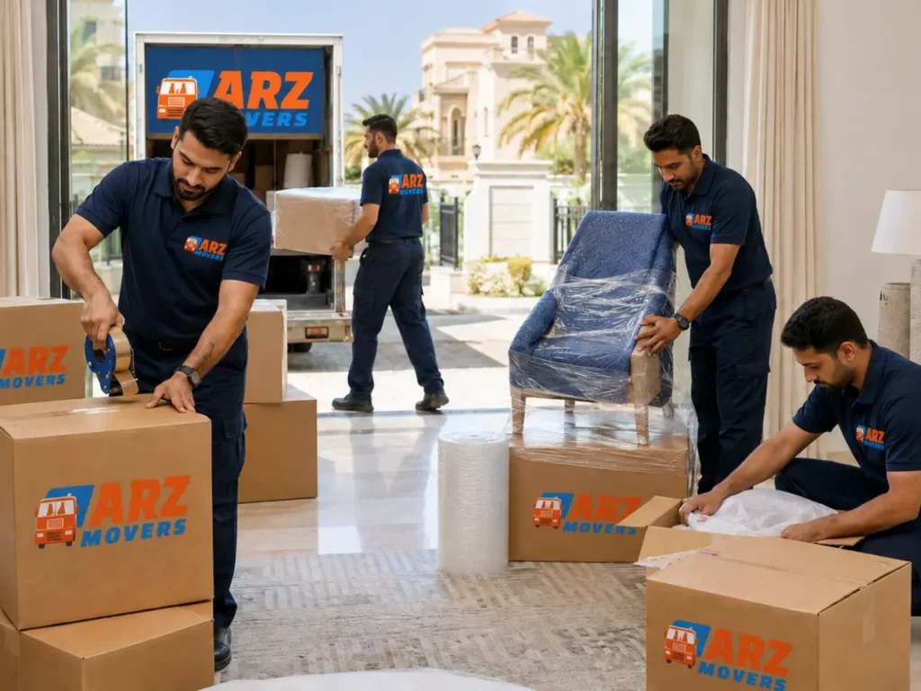 Professional movers and packers in Al Barsha handling packing, furniture moving, transport and setup safely and on time.