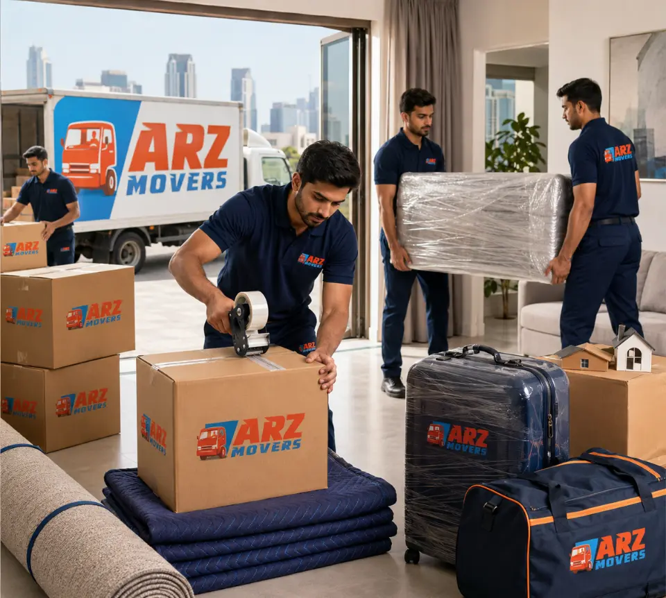 ARZ Movers team safely packing, loading and relocating household items with professional care and timely service.