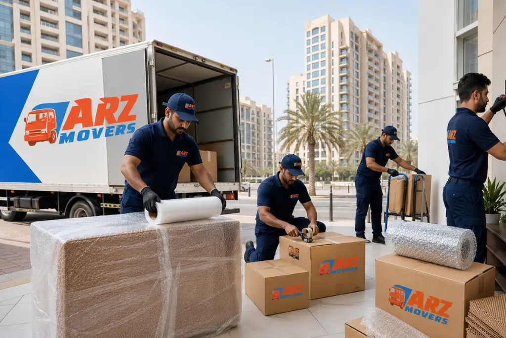 Professional movers in Al Nahda Dubai offering secure packing, GPS-tracked transport and handyman moving services.