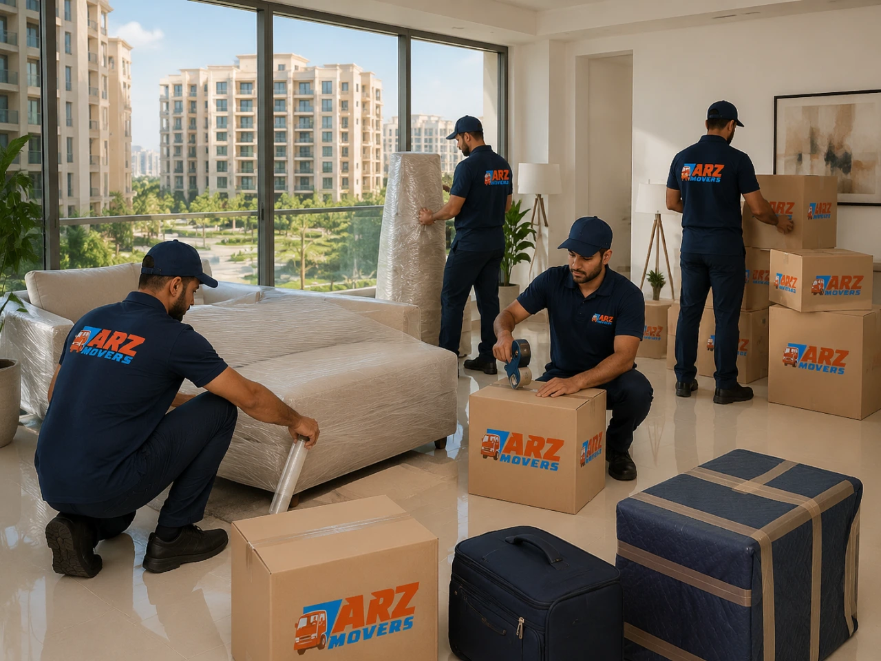 Trusted movers in Green Dubai providing Emaar permit support, furniture protection, and apartment relocation services.