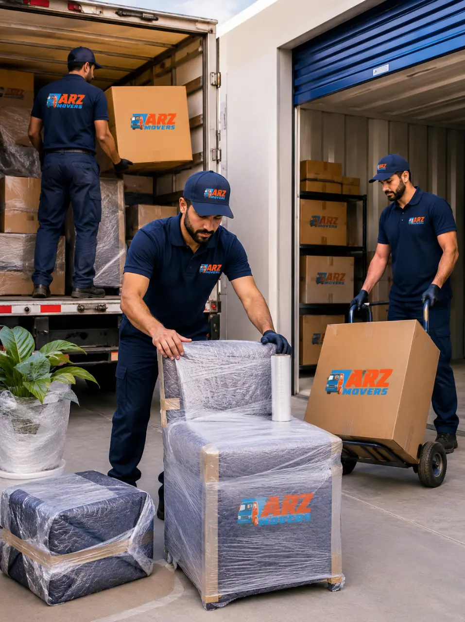Secure storage units in Dubai with 24/7 CCTV, fire safety, climate control and professional packing for apartments & business.