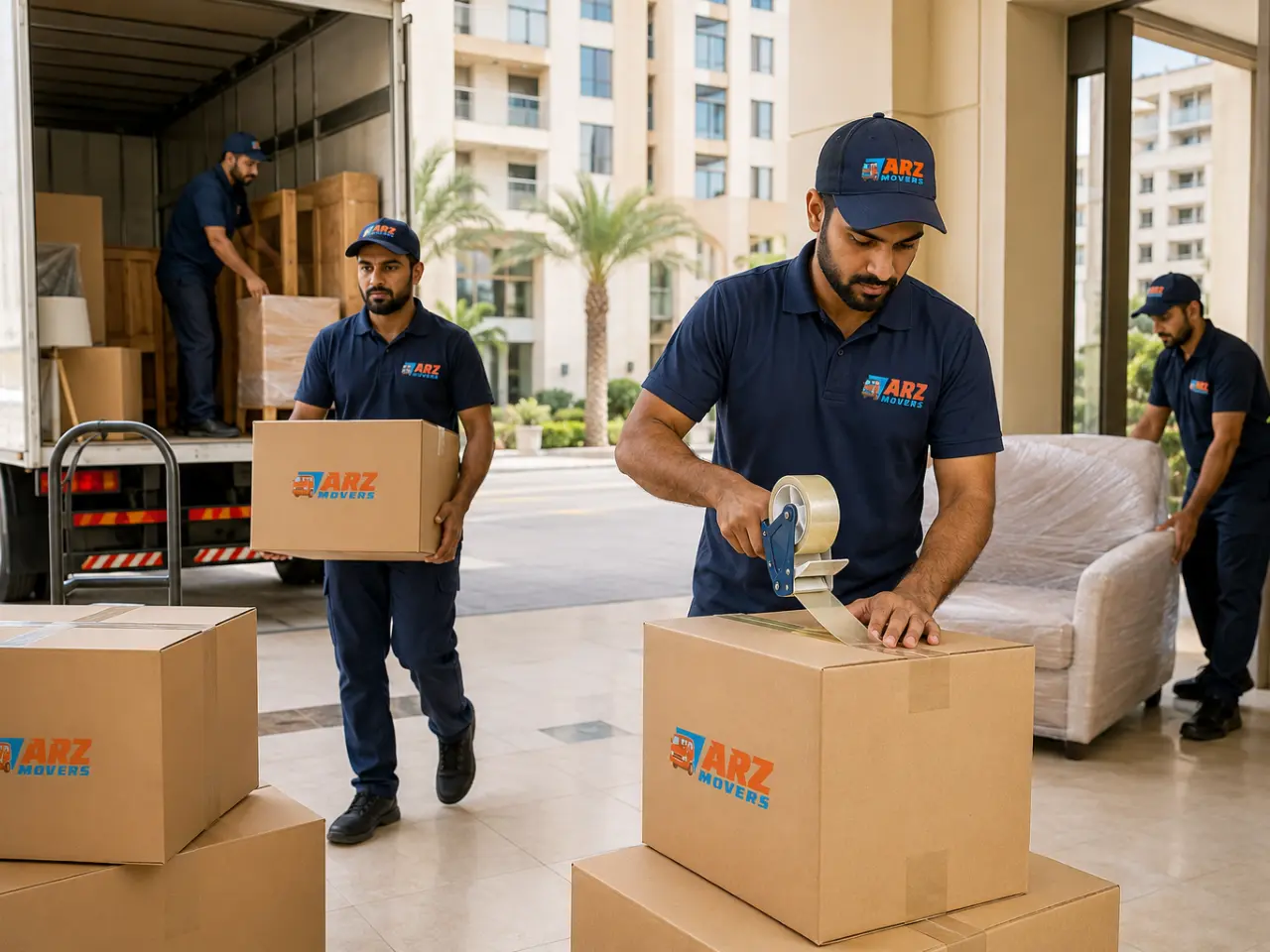 ARZ Movers Al Nahda Dubai offering affordable reliable moving and packing services with professional care trusted experts UAE