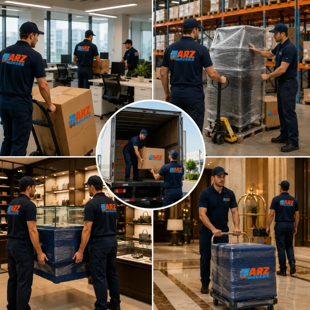 Management of permits and building regulations for commercial moves with insurance, clearances, and property protection secure