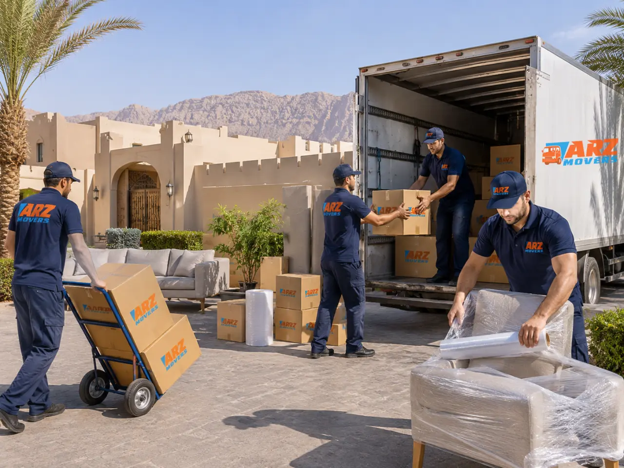 Reliable movers in Al Ain, licensed and insured, offering safe relocation services with transit insurance protection.
