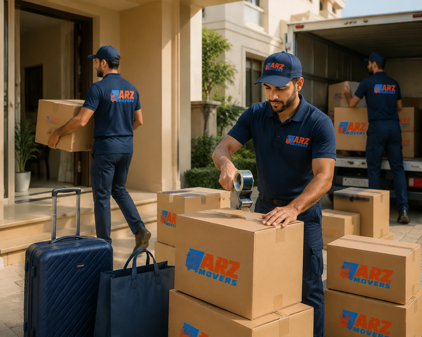 Contact ARZ Movers for a stress-free Al Ghadeer relocation with a free survey and professional moving support.