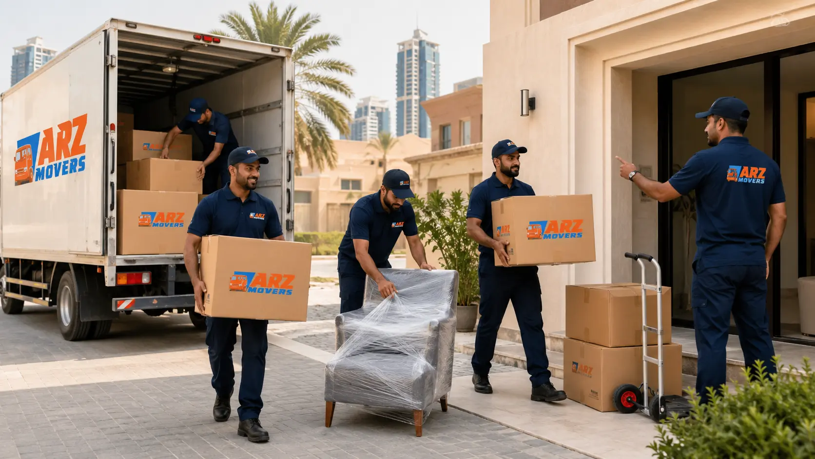 Professional movers and packers in Silicon Oasis handling packing, transport, furniture moving and setup services.