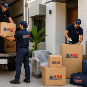 Book a free Mira Villa moving survey with ARZ Movers for a smooth family relocation to the Reem community.