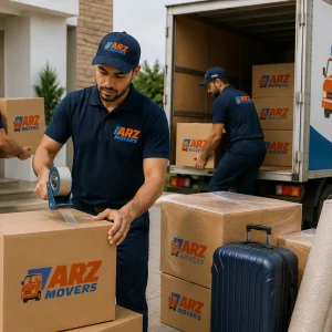 ARZ Movers showcasing expertise, customer-focused service, and trained staff for precise and reliable relocation support.