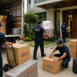 Book a free Mira Villa moving survey with ARZ Movers for a smooth family relocation to the Reem community.