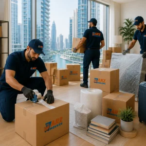 Professional movers in Umm Al Quwain offering safe home and office relocation with insured, SOP-based logistics services.