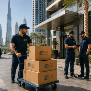 Six step relocation process including survey planning packing loading safe transport and setup for smooth moving experience.