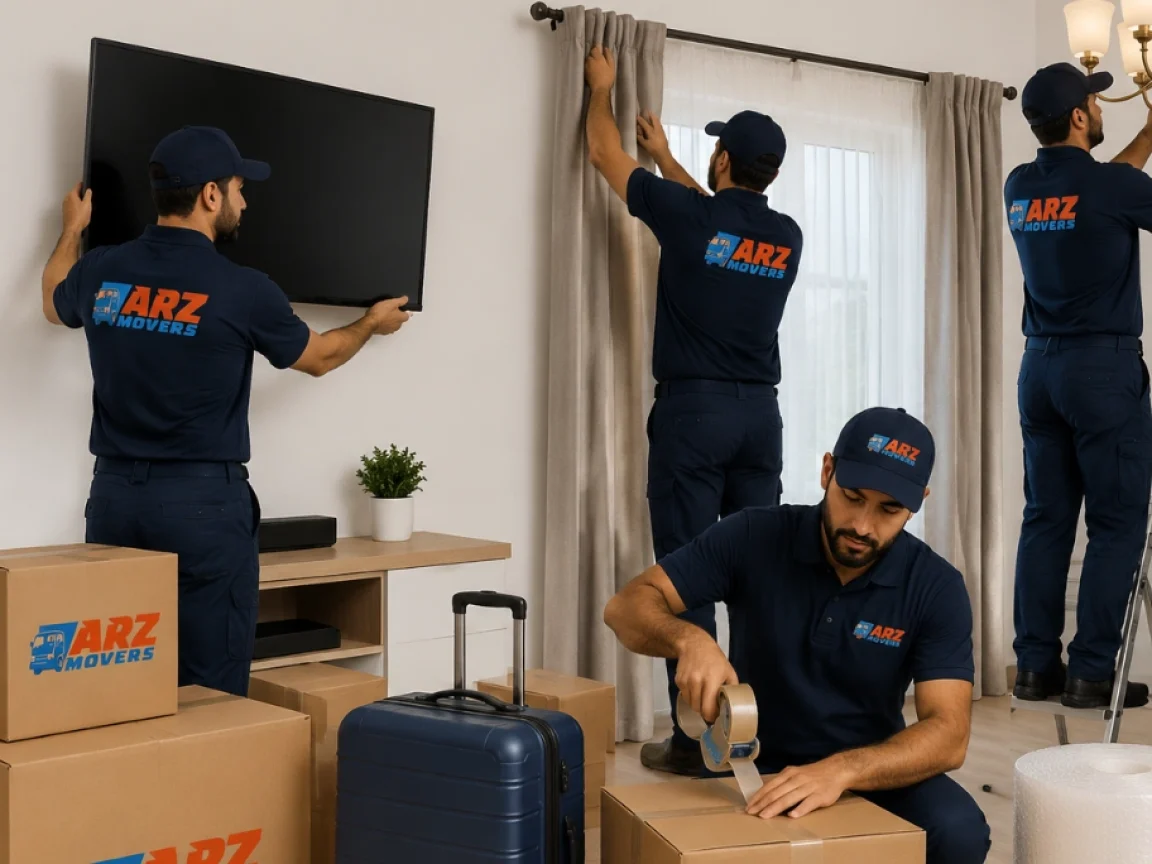 Apartment moving in Dubai high-rises with elevator handling, corridor navigation, and safe packing services.