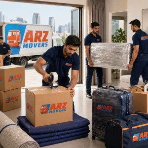 ARZ Movers team safely packing, loading and relocating household items with professional care and timely service.