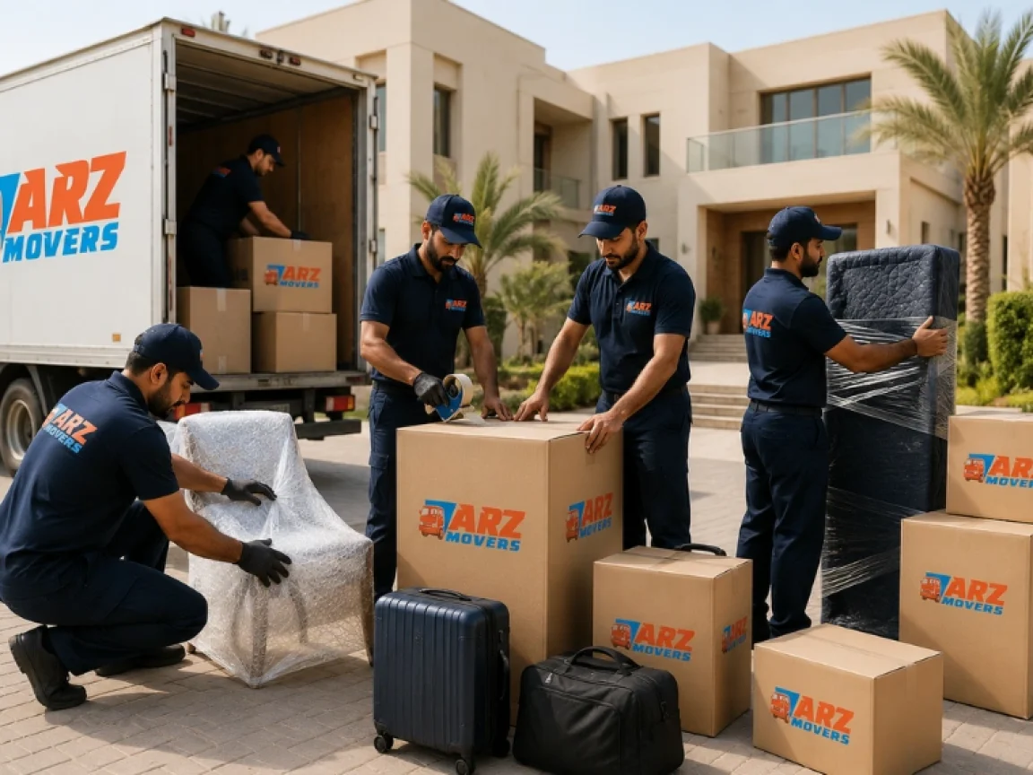 Apartment moving in Dubai high-rises with elevator handling, corridor navigation, and safe packing services.